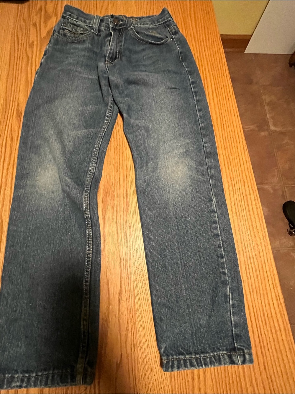 Vintage Y2K Polo ASSN Denim Jean Youth Sz 12 Embroidered Straight